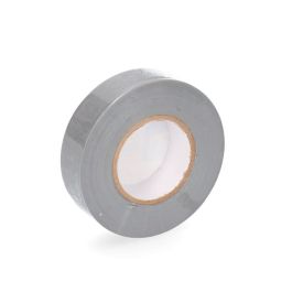 Edm Cinta aislante PVC gris, 19 mm x 20 m, calidad "supra", 0.15 mm grosor, resistente intemperie, para electricidad