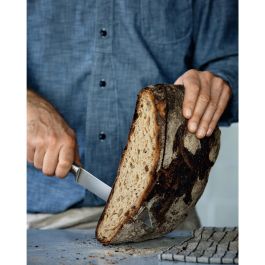 WMF 1889506032 - Cuchillo de pan Grand Gourmet, hoja de acero de 19 cm, mango ergonómico de acero inoxidable