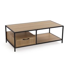 Mesa Auxiliar de Café Nashville Versa 50x35x100 cm - Madera MDF y Metal