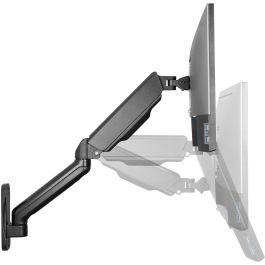 Digitus Soporte de Pared Universal para Monitor con Muelle Neumático y Brazo Giratorio, Negro, 17"-32", VESA 75x75/100x100