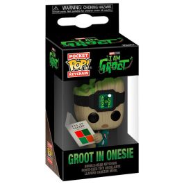 FUNKO Llavero Pocket POP Marvel I am Groot - Groot with Onesie