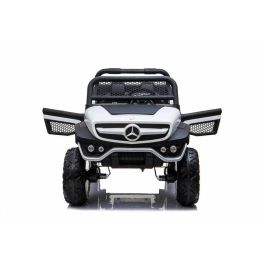 Injusa Mercedes-Benz Unimog Coche Eléctrico Infantil 12V Blanco | Batería Recargable | Edad Mínima 3 Años | Medidas 128x86x84cm
