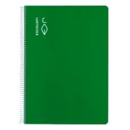 Escolofi Cuaderno Espiral A4 40 Hojas 70gr Pauta 3mm con Margen Verde (Pack 5 Unidades) (5 Unidades) Precio: 16.50000044. SKU: B1J7R6S937