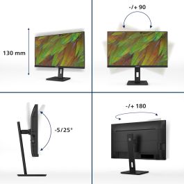 Philips 27B1U3900 Monitor 27" 4K Ultra HD IPS, USB-C 90W, 2xHDMI, DisplayPort, Negro