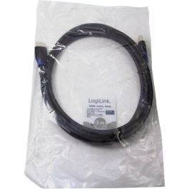 Logilink Cable HDMI 2.0 con Ethernet 3m, 4K2K/60Hz, Ultra HD hasta UHD 4K, 14.4 Gbps, Negro