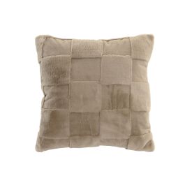 DKD Home Decor Cojín Decorativo Urban Beige de Poliéster 45x45 cm con Efecto Pelo de Conejo y Cremallera (Set de 2) Precio: 17.69000035. SKU: B1K6WPVWQ5