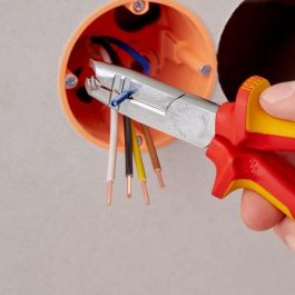 Knipex 13 46 165 Alicate Pelacables Aislamiento Protector 165mm para Cables de 8-13mm Rojo/Amarillo