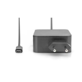 Digitus Cargador Universal para Portátil USB-C 65W, Adaptador de Corriente AC, Cable 1.2m, Negro