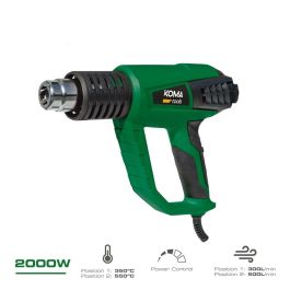 Koma Tools Decapador Eléctrico 2000W DC-2000, 2 Temperaturas 400°C y 600°C con 4 Boquillas, Mango Ergonómico, para Pintura y Bricolaje Precio: 21.49999995. SKU: S7903519