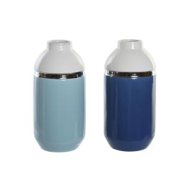 Jarron Atlantico DKD Home Decor Azul Marino Azul Celeste 12.5 x 25 x 12.5 cm (2 Unidades) Precio: 36.99000008. SKU: S3042216