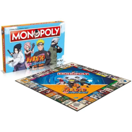 Winning Moves MONOPOLY Naruto - Juego de mesa con peones de metal coleccionables