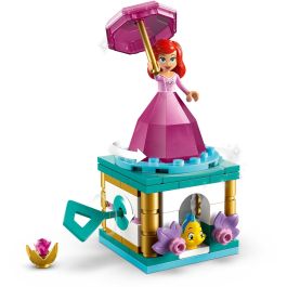 LEGO 43259 Disney Princess Ariel Bailarina - Set de Construcción La Sirenita con Vestido Diamante y Base Giratoria para Niños +5 Años