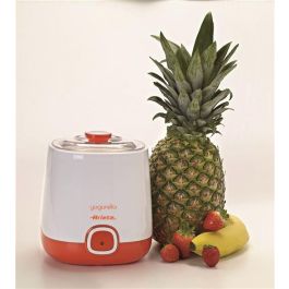 Ariete 621/1 Yogurtera para Yogur Clásico y Griego, 1 Litro, Diseño Moderno, Luz, Tapa Doble, Cesta Filtrante, Lavavajillas