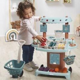 Ecoiffier Puesto de Mercado Rodante para Niños con Balanza, Terminal de Tarjeta, Monedas y Accesorios - 41 Piezas - Desde 18 Meses Ecoiffier Puesto de Mercado Rodante para Niños con Balanza, Terminal de Tarjeta, Monedas y Accesorios - 41 Piezas - Desde 18 Meses