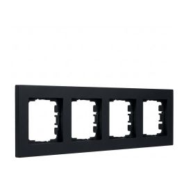 GIRA 021409 Marco de cubierta 4 vías Gira E2 Negro Precio: 53.2763. SKU: B1HBVB4M4D