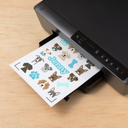Cricut 2010353 Vinilo de Transferencia Térmica Liso Blanco 210x297 mm 6 Hojas
