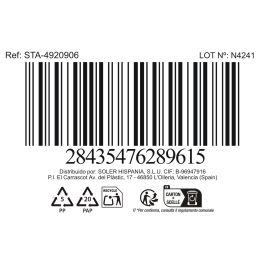 Inde Bol 690Cc "Mondoñedo", Col.Surt.Sta, Bol 690 ml, 14.2x7.8 cm, 434 g (aprox.), Set Completo (6 Unidades)