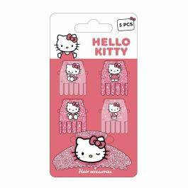 Cerdá Accesorios pelo Hello Kitty clips 5 piezas PINK para niña, edad recomendada 3+ años