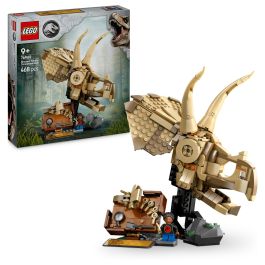 Lego Jurassic World 76969 Fósiles de dinosaurios: Cráneo de triceratops - Juego para niños de 9 años