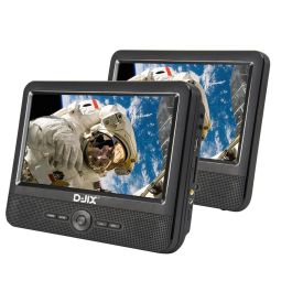 Djix PVS906-50SM Reproductor de DVD Portátil 9 Pulgadas Doble Pantalla Master/Slave, Batería 2h, Negro Precio: 155.78999986. SKU: B1G8FPDR36