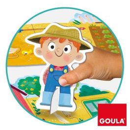 Goula Puzzle XXL Granja 53176 con 17 Piezas y Figuras para Niños +3 Años