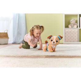 Vtech Peluche Cachorrito Pasitos Baby Mascota interactiva con Luces y Sonidos para Primeros Pasos 9-36 Meses (28x13x33 cm)