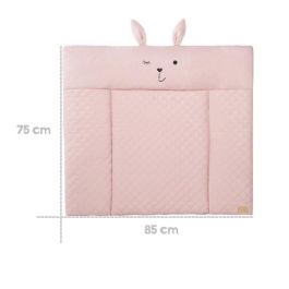 ROBA ROB4005317319612 Cambiador Lily Rosa con cara de conejo 85 x 75 cm