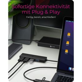 ICY BOX IB-HUB1424-C3 HUB USB-C a 4 Puertos USB 3.2