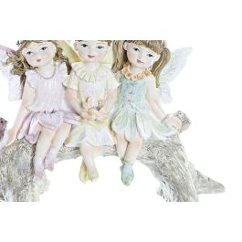DKD Home Decor Figura Shabby Multicolor 5 x 9 x 12.5 cm (4 Unidades) Resina Hadas
