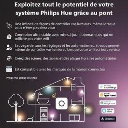 Philips Hue Lámpara de Mesa Inteligente Twilight White & Color Ambiance, Luz Crepuscular, LED, Bluetooth, Blanco