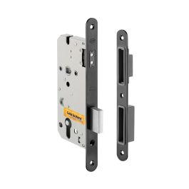 Articulos Inoxidables IN.20.855 Cerradura Magnética Cassandra de Embutir para Bombillo Europeo, Acero Inoxidable, Acabado Satinado y Titanio Negro