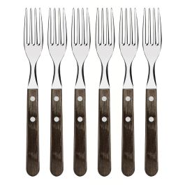 Tramontina Tenedor de mesa jumbo polywood castaño 20.5 cm 6 uds Precio: 16.68999948. SKU: S7919482