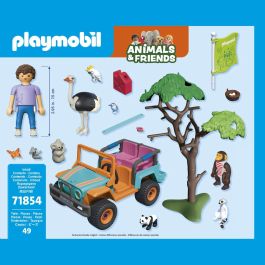 PLAYMOBIL 71854 Todoterreno de Colores Animals y Friends con Bebé Panda, Mono y Koala para Aventuras en la Jungla +4 años