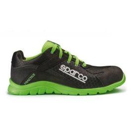Sparco 0751742NRVF Zapatillas Practice Keke Negro/Verde Talla 42 S1P SRC Puntera Composite Anti-pinchazos Antiestáticas Transpirables