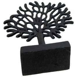 Figura Decorativa Alexandra House Living Negro Árbol 17 x 17 x 7 cm