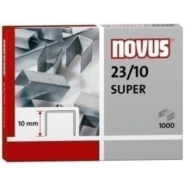 Novus Grapas 23-10 Super Para Grapadoras De Gruesos, 10 mm, Acero Alta Resistencia, Caja 1000 Ud Precio: 2.59000016. SKU: B199QLEELR