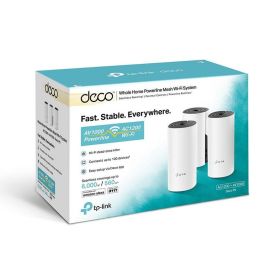 Tp-Link Deco P9AC1200 Sistema Wi-Fi Mesh Híbrido AC1200 + Powerline AV1000, Doble Banda, Hasta 2200 Mbps, Paquete de 3 Tp-Link Deco P9AC1200 Sistema Wi-Fi Mesh Híbrido AC1200 + Powerline AV1000, Doble Banda, Hasta 2200 Mbps, Paquete de 3