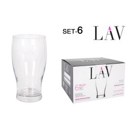 Lav Set de 6 Vasos de Cerveza Belek 375 cc (8 Cajas)