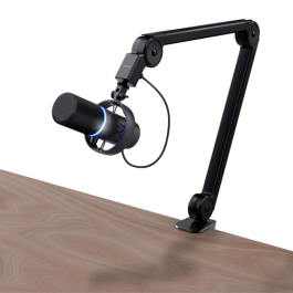 Trust GXT 255+ Onyx Micrófono USB para PC con Patrón Cardioide, Filtro Antipop, LED, 24-bit/96 kHz, Negro - 24354