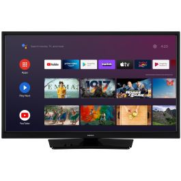 Lenco LED-2463 TV Smart LED 24" (61 cm) HD 1366x768 con Android TV, Wifi y Bluetooth, color negro