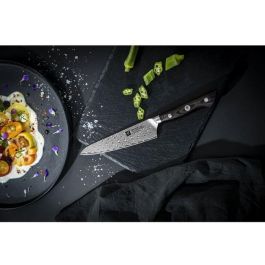 Zwilling 30571-141-0 Cuchillo de Chef Tanrei 14 cm de Acero Inoxidable con Mango Marrón