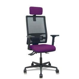 PIQUERAS Y CRESPO Silla Bormate asincro malla negra asiento bali morado brazos 2D ruedas 65mm cabecero regulable Precio: 295.99000035. SKU: B156NT45KC