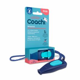Coachi Whizzclick Azul Oscuro Botón Azul Claro Clicker y Silbato 2 en 1 para Adiestramiento de Perros y Cachorros