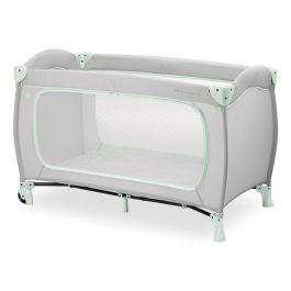 Hauck HAU1731647250787 Cuna de viaje Sleep N Play Go Plus 60x120 cm desde el nacimiento, Plegable con Ruedas - Dusty Mint