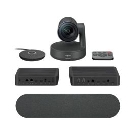 Logitech Rally - Sistema de Video Conferencia 4K Ultra HD con USB 3.0 y HDMI para Salas Grandes
