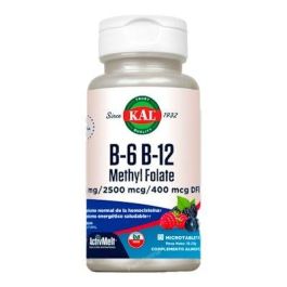 KAL B6 B12 Methyl Folate 60 Comprimidos Sublinguales Precio: 23.4999996. SKU: B1JW6SPKQQ