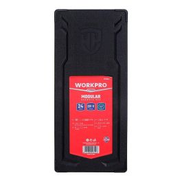 Workpro Juego de Carraca y Vasos 1/2" Métrico, 24 Piezas