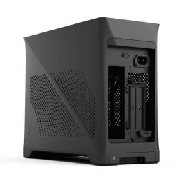 Fractal Design ERA ITX Caja PC m-ITX Charcoal, 2 ventiladores de 120 mm, USB3.1 Tipo C, tarjeta elevadora PCIe 4.0