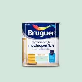 Bruguer Esmalte Acrílico Multisuperficie Mint Satinado 750 ml para Interior y Exterior Precio: 21.6900002. SKU: S7902851