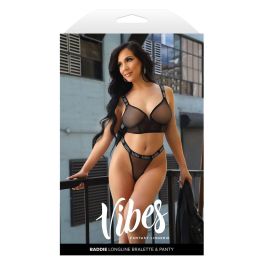Conjunto de Lencería Fantasy Lingerie Negro (L/XL) Conjunto de Lencería Fantasy Lingerie Negro (L/XL)